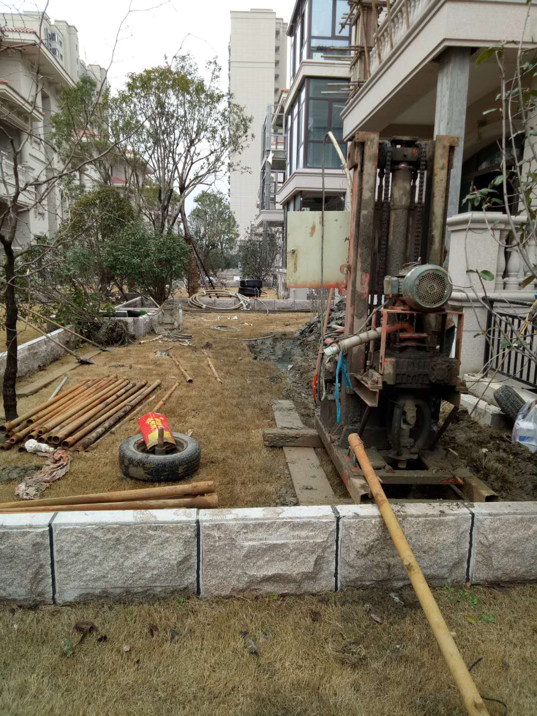 盐城市碧桂园二期别墅打井