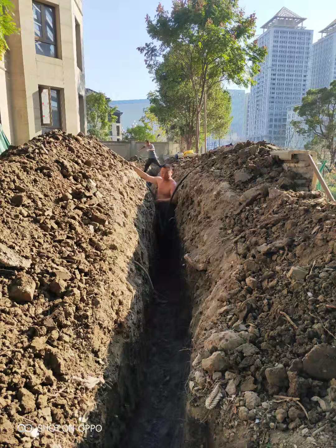 嘉兴市平湖区龙湫湾水平开挖